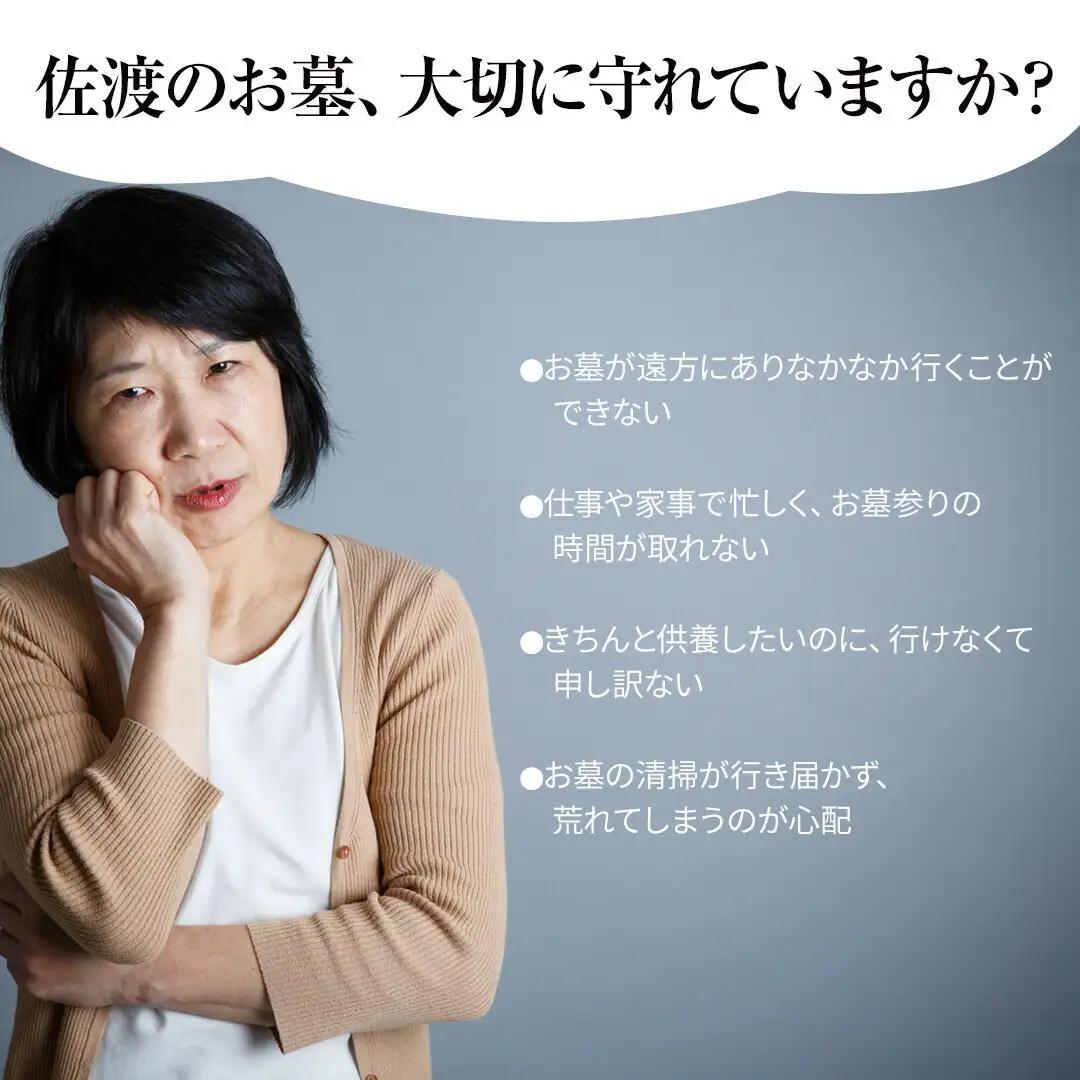 【新潟県佐渡】佐渡島内 お墓参りプランA 応援サービス 合掌拝礼・花替え・簡易清掃 「遠くても、心はそばに」