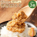 【ふるさと納税】源さんの発酵豚みそ 100g×3個セット 計300g 豚みそ 豚味噌 ご飯のお供 ごはんのお供 等覚寺の味噌 発酵生姜 豚ミンチ 味噌 みそ 肉味噌 肉みそ 肉 豚肉 瓶 冷蔵 九州 福岡県 苅田町 送料無料