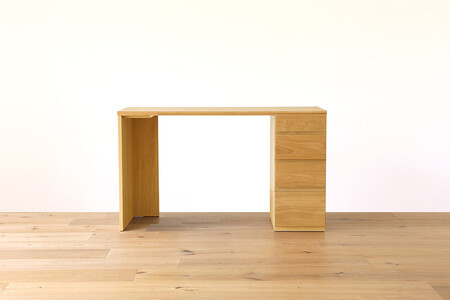 【開梱設置】高野木工 アスター ASTER 120天板 + サイドパネル（右・左） + 30チェスト ※チェア別売 オーク【10年保証】