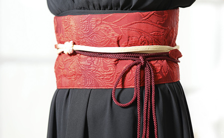 帯 『Wao bi（美）』 produced  by SAYAKA 着物 正絹 帯締め 逗子市 男性用白系