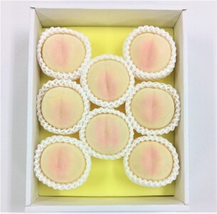 清水白桃 8玉 約2.0kg 岡山県産 【先行予約 2025年7月中旬から順次発送】