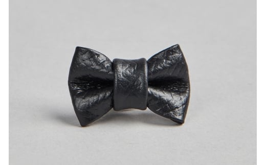 レザーブートニー(ピンブローチ) ブラック【1232-1-ECF】｜革製品 レザー 国産 [1084]