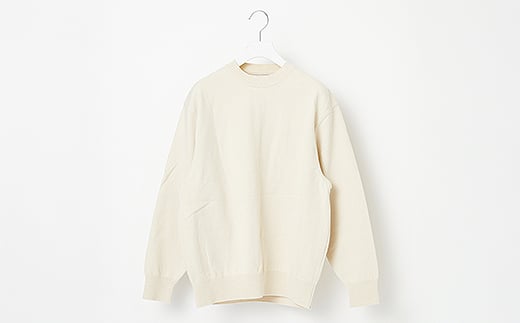 ≪順次発送≫【Yonetomi】WAVE COTTON KNIT PULLOVER ECRU エクリュ ウェーブコットン 服 洋服 ユニセックス メンズ レディース ブランド 山形県 山辺町 数量限定 サイズ2 yt-wpxxe2-sn ※沖縄・離島への配送不可