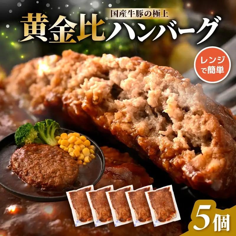 デミグラスハンバーグ 5個入り 簡単調理 ハンバーグ [A-0586]