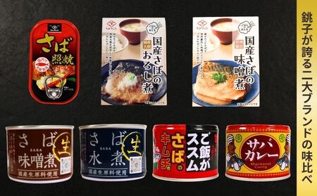 サバ缶 サバ尽くし 厳選7缶セット サバカレー ご飯がススムさばのキムチ煮 国産生原料使用さば水煮 国産生原料使用さば味噌煮 さば照焼