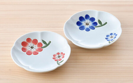 【波佐見焼】フラワー カップ＆ソーサー ペアセット 食器 皿 マグカップ【松幸陶芸】[HB49] 波佐見焼