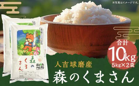 【令和6年産】人吉球磨産 森のくまさん 10kg （5kg×2）／お米 米 精米 白米 ご飯 ごはん お取り寄せ