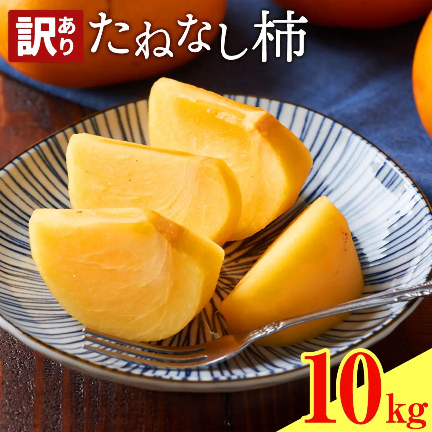 たねなし柿 訳あり 10kg 農業福祉研究機構《9月上旬-11月上旬頃出荷》
