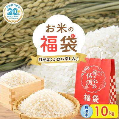 ふるさと納税 佐渡市 【20周年記念】お米の福袋|無洗米10kg 令和7年産 (佐渡産コシヒカリ確定+食べ比べセット )