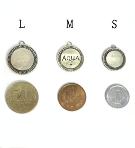 ｅｊブランド『 i-LACQ 』アイ・ラシク ペット用アンティーク調 迷子札 ネームタグ BLASS真鍮 Mサイズ ALPDL023