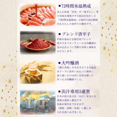 ふるさと納税 直方市 【毎月定期便】贈答用【かねすえ本舗】辛子明太子　大吟醸辛口「頂」270g　小分け2P(直方市)全6回 |  | 01