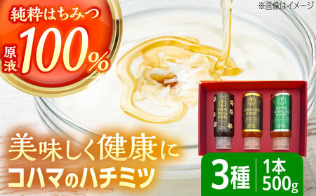 蜂蜜 コハマのハチミツ 500g 3本セット  BCAQ005
