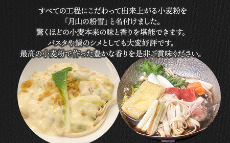 月山の粉雪 麦かおり（干しうどん）　90g×2束×10袋　アインテック株式会社