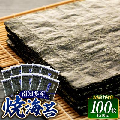 ふるさと納税 南知多町 焼き海苔 計100枚 (10枚入り × 10セット) 小分け 南知多町産