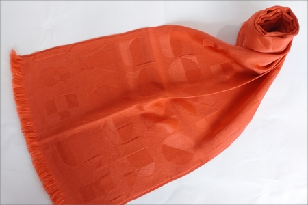 丹後ちりめんシルクストール・オレンジ｜エールストール