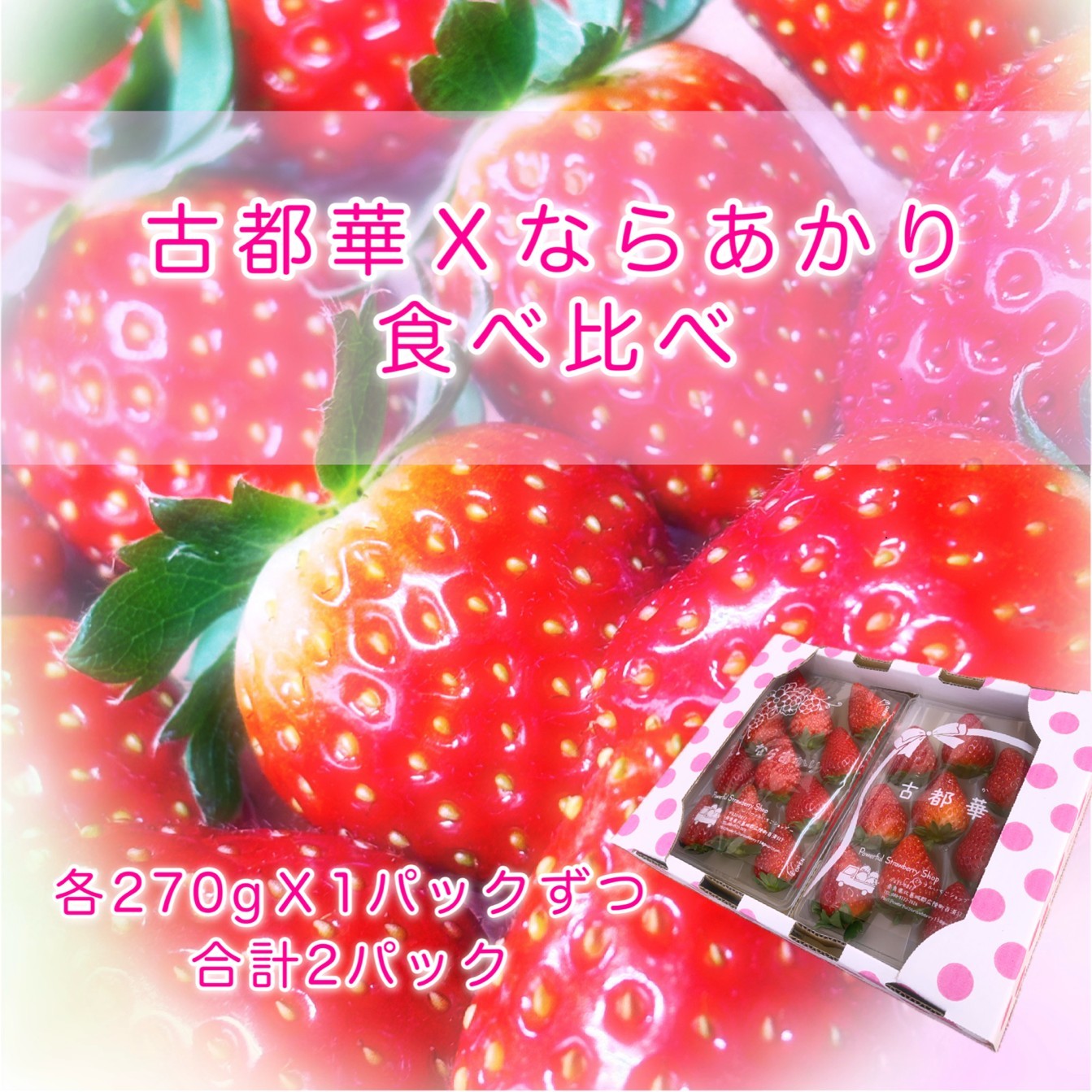 
                  いちご好きのためのいちご 奈良県ブランドいちご 「古都華」「ならあかり」食べ比べセット 2027年3月発送 // いちご イチゴ 古都華 フルーツ 果物 旬 甘い 先行受付 予約
                