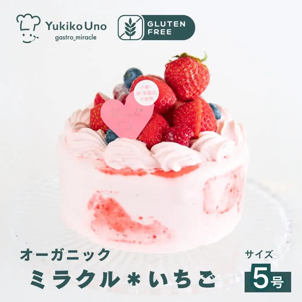 【むしやしない】京都産オーガニックミラクル＊いちご（5号）｜京都 豆乳スイーツ アレルギー対応 人気スイーツ店