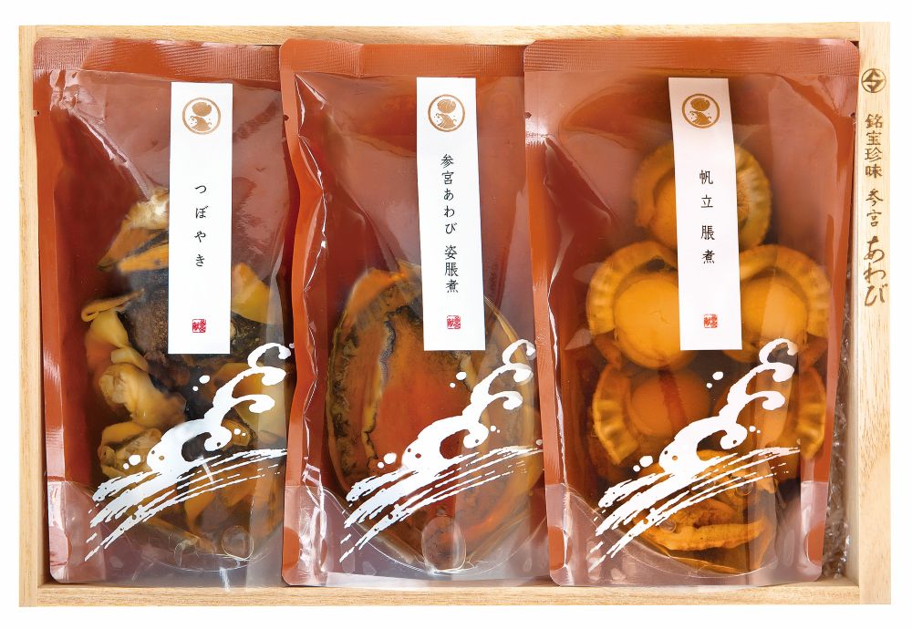 1760　〈伊勢せきや〉美しくに　歓 アワビ  貝 ギフト つぼやき  帆立