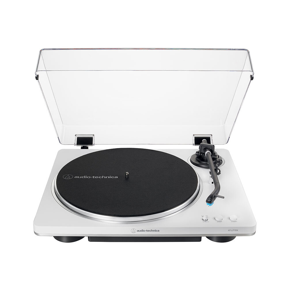 【ふるさと納税】オーディオテクニカ　ターンテーブルAT-LP70X WS(ホワイト/シルバー)