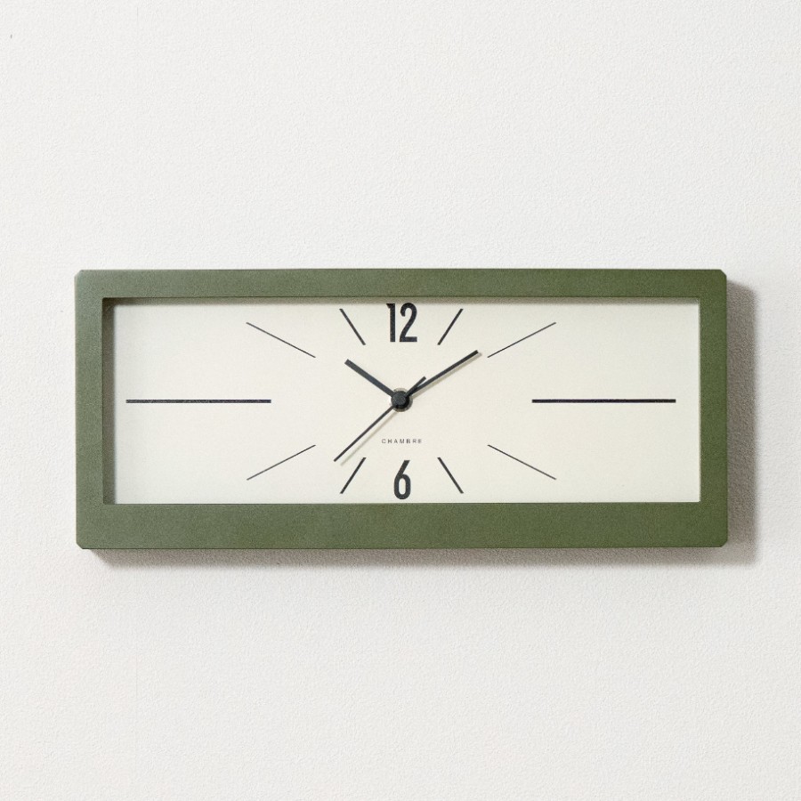＜Chambre＞LINEAR CLOCK カーキ