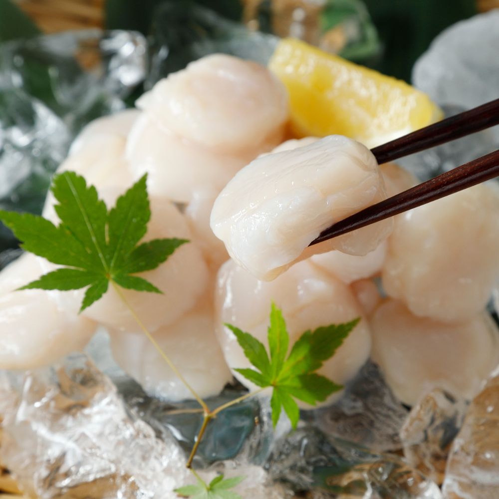 【ふるさと納税】陸奥湾産ほたて貝柱　玉冷1kg(500g×2)　刺身用　サイズ不揃い　訳あり【配送不可地域：離島】