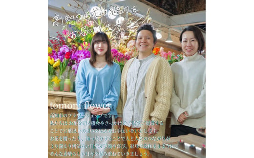 《3ヵ月定期便》季節の生花バスケットフラワーM バスケット 紙バンドバスケット フラワーバスケット 季節 手作り ハンドメイド ブルースター トルコギキョウ お取り寄せ 生花 プレゼント 贈り物_イメ