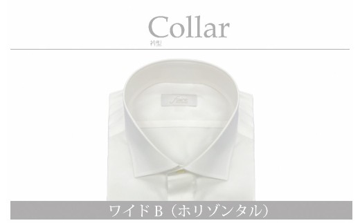 ケアも簡単！安心して着れる綿ポリ混紡メンズ用ドレスシャツ「7Lサイズ」衿型ワイドカラー（ホリゾンタル） 1080061