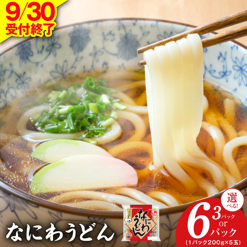 【ふるさと納税】【9月30日受付終了】 麺名人 なにわうどん 15食 / 30食 セット 冷凍 うどん 個包装 200g 5玉入り 3パック / 6パック なめらか もちもち感 国内製造 手打ち製法 専門店の品質 冷凍保存 簡単調理 レンジOK ストック用 アレンジ レシピ 泉佐野市 送料無料