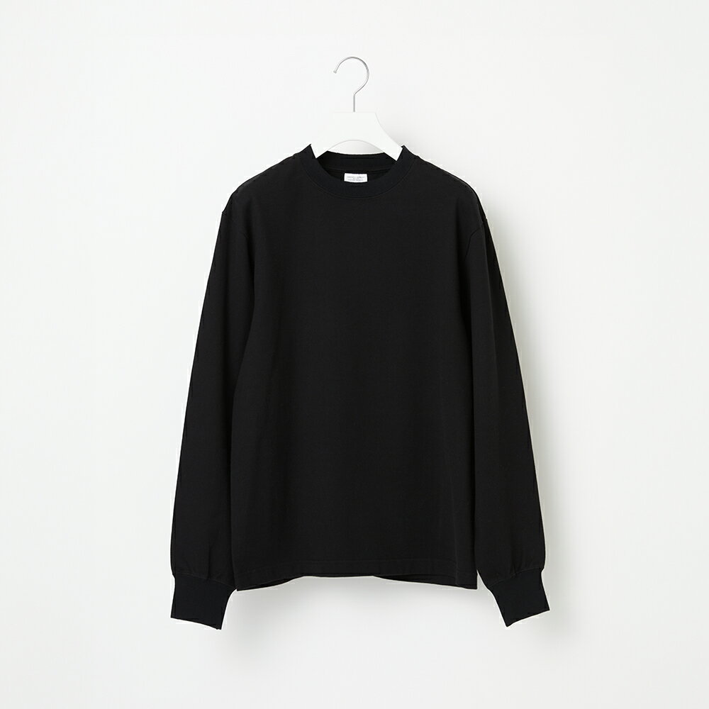 【ふるさと納税】【Yonetomi】米富繊維 NEW BASIC T-SHIRT LONG SLEEVE 黒 ブラック 服 洋服 ユニセックス メンズ レディース ブランド 数量限定 山形県 山辺町 送料無料 yt-yttlkx ※沖縄・離島への配送不可