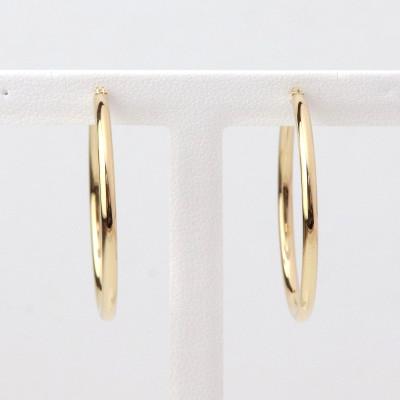 ふるさと納税 山梨市 K18フープピアス直径3cm・太さ2mm |  | 01