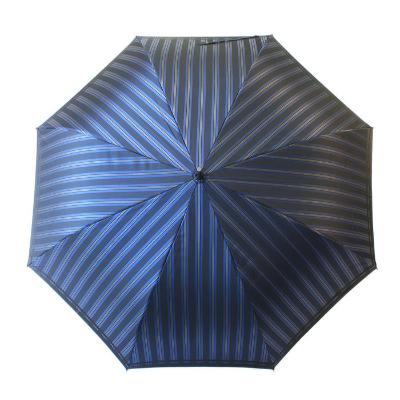 ふるさと納税 富士河口湖町 槙田商店【紳士雨傘】長傘 Tie Stripe×Plain ブルー |  | 01
