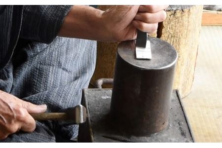 H77-13 【職人技】ハバキ製作（銅一重）【日本刀・刀装具】