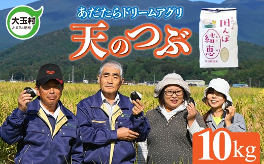 【 令和7年産】【 おいしいお米コンクール 受賞米 あだたらドリームアグリ（株）】 天のつぶ 10kg 福島県 大玉村 てんのつぶ テンノツブ