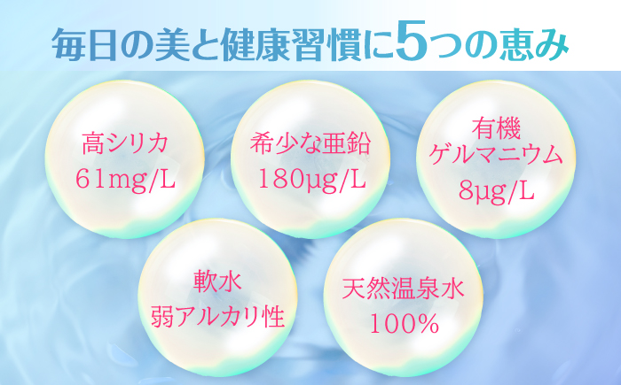 【全6回定期便】天然温泉水RYUSEKI 2L×8本－ペットボトル 日田市 / 株式会社竜石 [ARCD001]