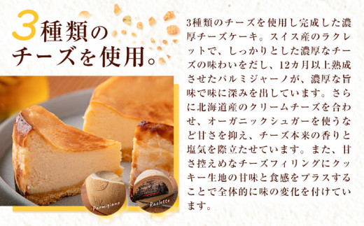 ハチミツをかけて完成する濃蜜チーズケーキ 約360g 1セット × 2ヶ月 定期便《30日以内に出荷予定(土日祝除く)》CALMATI 和歌山県 岩出市 ケーキ チーズケーキ チーズ スイーツ デザー
