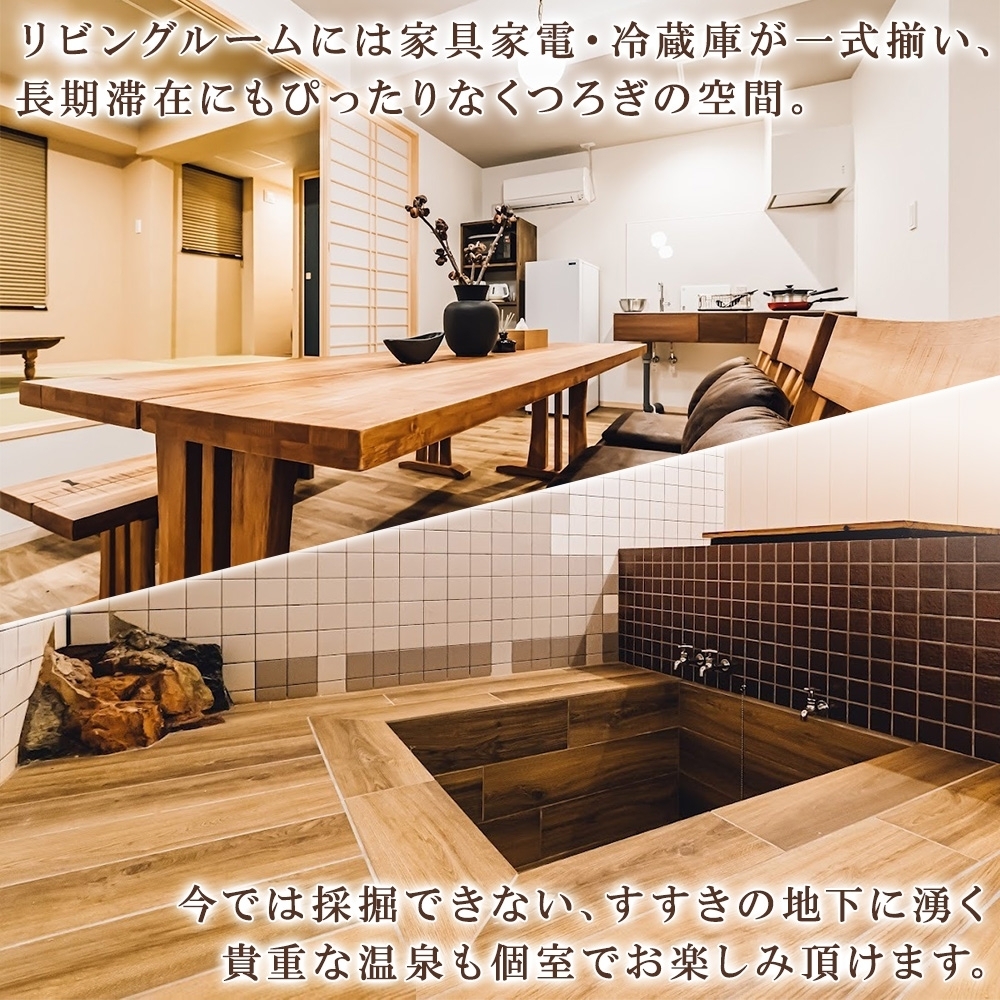 【北海道ツアー】札幌コンドミニアムステイ 温泉付き 山鼻温泉屯田湯旅館 シングル最大6名×2泊（60,000円分）【2泊3日×6名分】【オールシーズン】 | 温泉 宿泊券 旅行券 北海道 札幌市