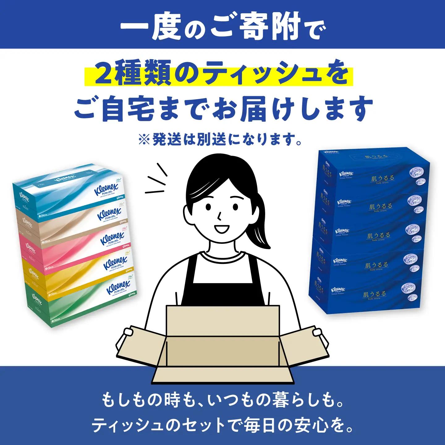 【2種使い比べセット】 クリネックス ティシュー ローション肌うるる 10箱＆クリネックス ティシュー 20箱(5箱×4パック) セット【クリネックス】開成町[BDBH008]