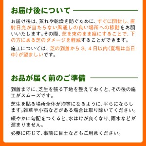 鹿児島県産＜天然芝＞姫高麗芝 2平米(約1平米×2セット) p8-136