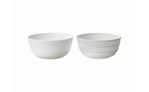 米とぎにも使える ザル ボウル ホワイト ／ キッチン用品 調理器具 耐熱 電子レンジ対応 食洗機対応 ライクイット like-it 奈良県 葛城市【like028】_イメージ2
