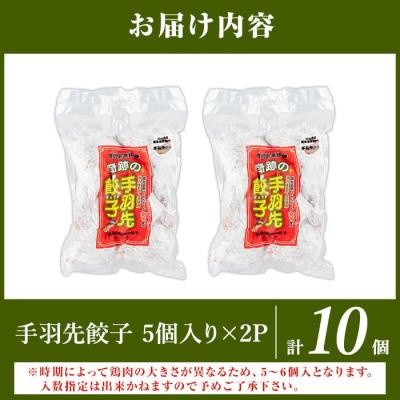 ふるさと納税 霧島市 霧島高原純粋黒豚使用!奇跡の手羽先餃子(5個×2P計10個)【MAGONIMO餃子】K-285-A |  | 01