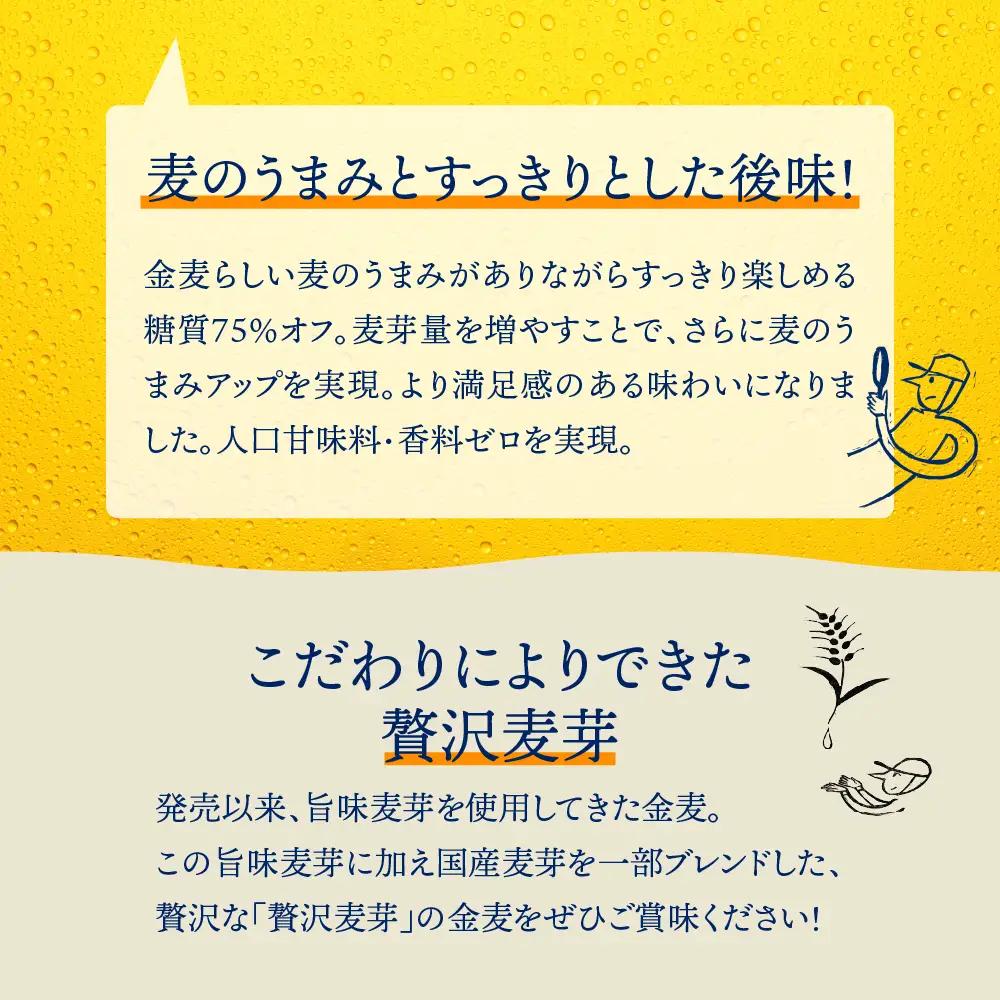 【ふるなびWEEK対象】金麦 糖質 75％ オフ 350ml × 24本  低糖質 ビール