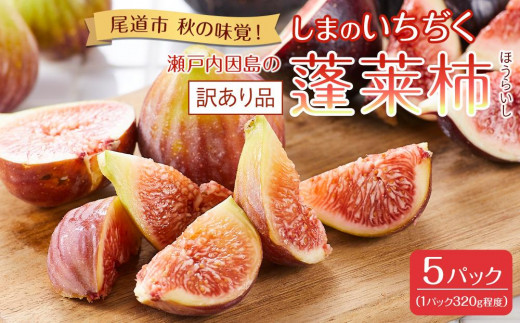 
                  【尾道特産・秋の味覚！しまのいちぢく（訳あり品）】瀬戸内・因島の蓬莱柿（ほうらいし）約320g×5パック【9月より配送】【フルーツ 果物 くだもの 食品 人気 おすすめ】
                