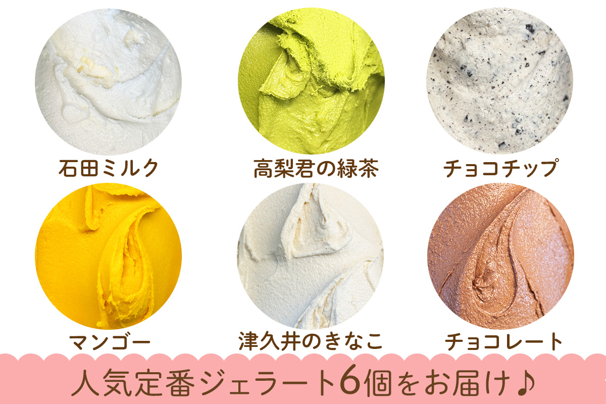 石田牧場のジェラート屋めぐり 人気の定番ジェラート6個セット｜石田牧場 ジェラート 伊勢原 贅沢素材 アイス アイスクリーム スイーツ ギフト 詰め合わせ 贈り物 プレゼント 人気 お取り寄せ [11