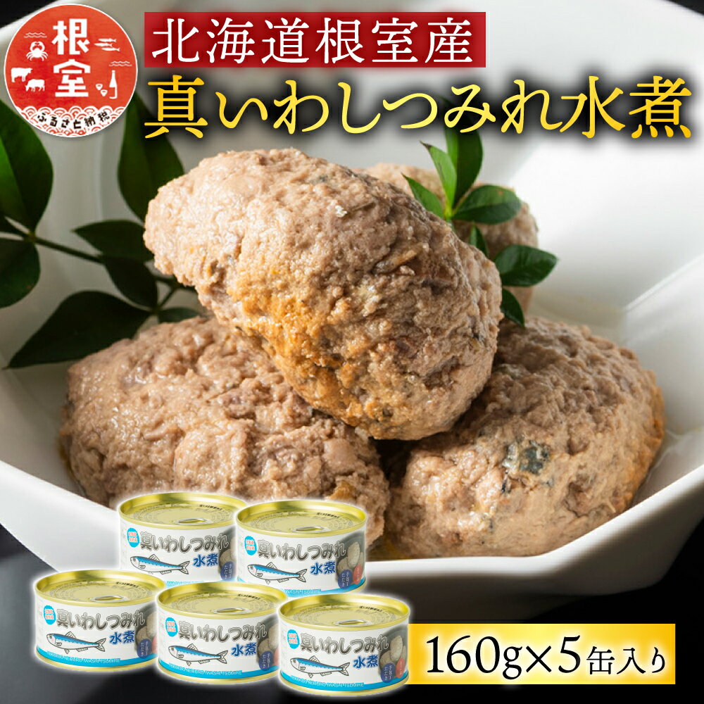 【ふるさと納税】【12月21日決済確定分まで年内配送】[北海道根室産]真いわしつみれ水煮160g×5缶 G-78009