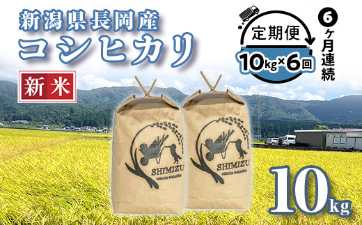 
            N5-106A【6ヶ月連続お届け】新潟県長岡産コシヒカリ10kg
          