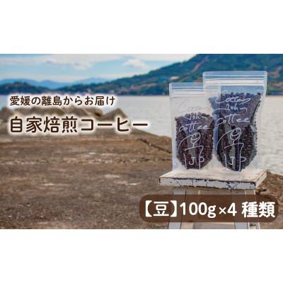 ふるさと納税 松山市 【豆】コーヒー 400g おまかせ 自家焙煎 100g×4種類