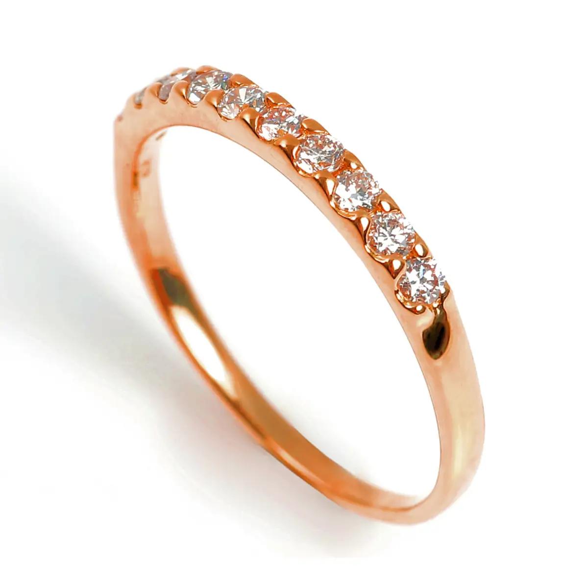 ピンキー　エタニティリング　0.18CT　Ｒ3996DI-R　ピンクゴールド【サイズ：1号～9号（0.5号刻み対応可）】