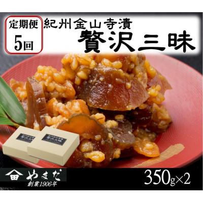 ふるさと納税 和歌山市 【2ヵ月毎定期便】紀州金山寺漬贅沢三昧(350g×2)全5回