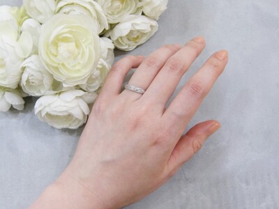 プラチナダイヤモンドリング　FRU033L