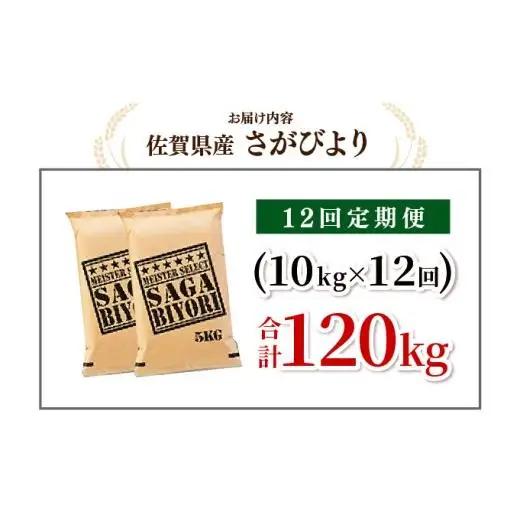 [令和7年産] ＜定期便12回＞  さがびより 白米 10kg×12回